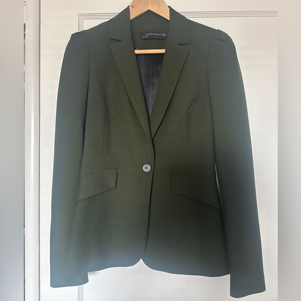 Zara Blazer Hunter Green Size XS